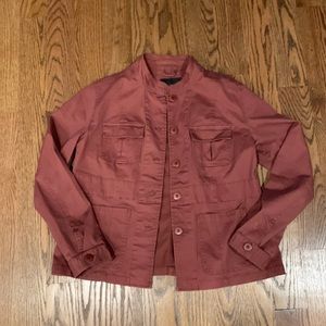 Sanctuary burgundy hip length cargo jacket